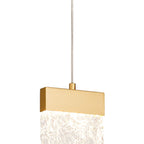 NL92529 Bartoo 1 LED Medium Pendant Painted Brushed Gold Clear