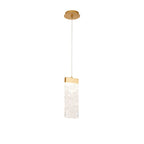 NL92539 Bartoo 1 LED Large Pendant Painted Brushed Gold Clear