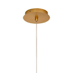 NL92539 Bartoo 1 LED Large Pendant Painted Brushed Gold Clear