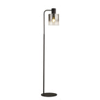 NL73079 Tokyo 1 Light Floor Lamp Black Polished Chrome