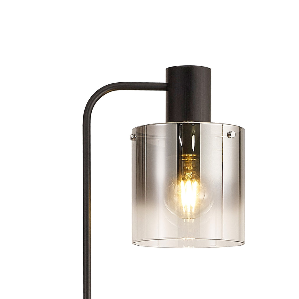 NL73079 Tokyo 1 Light Floor Lamp Black Polished Chrome