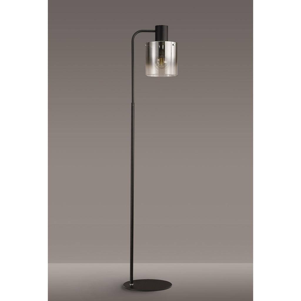 NL73079 Tokyo 1 Light Floor Lamp Black Polished Chrome