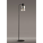 NL73079 Tokyo 1 Light Floor Lamp Black Polished Chrome