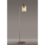 NL73089 Tokyo 1 Light Floor Lamp Mocha Polished Chrome