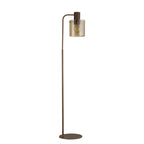 NL73089 Tokyo 1 Light Floor Lamp Mocha Polished Chrome