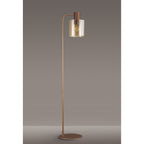 NL73089 Tokyo 1 Light Floor Lamp Mocha Polished Chrome