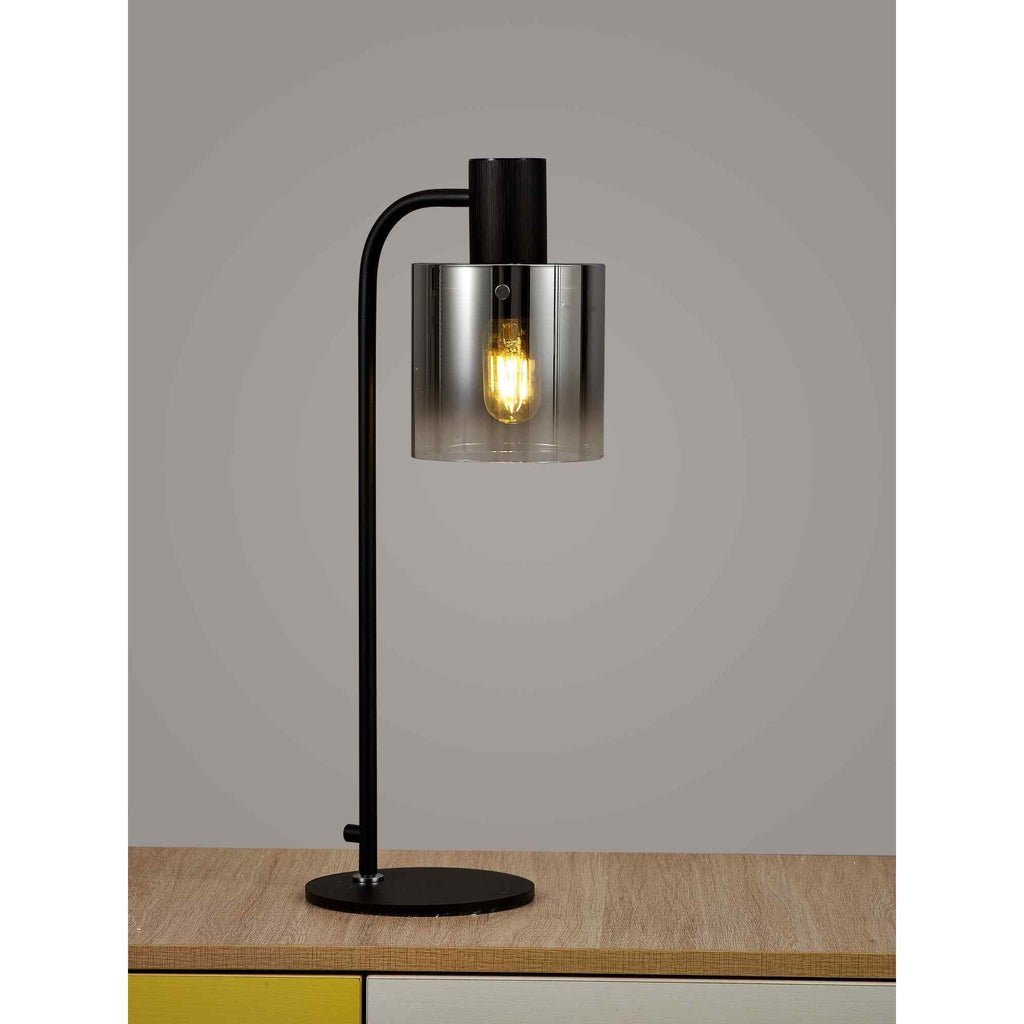 NL91599 Tokyo 1 Light Table Lamp Black Polished Chrome