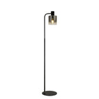 NL91609 Tokyo 1 Light Floor Lamp Black Polished Chrome