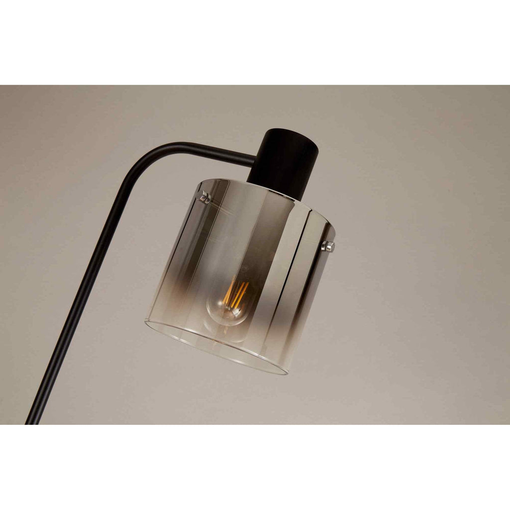 NL91609 Tokyo 1 Light Floor Lamp Black Polished Chrome
