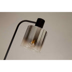 NL91609 Tokyo 1 Light Floor Lamp Black Polished Chrome