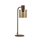 NL91619 Tokyo 1 Light Table Lamp Mocha Polished Chrome