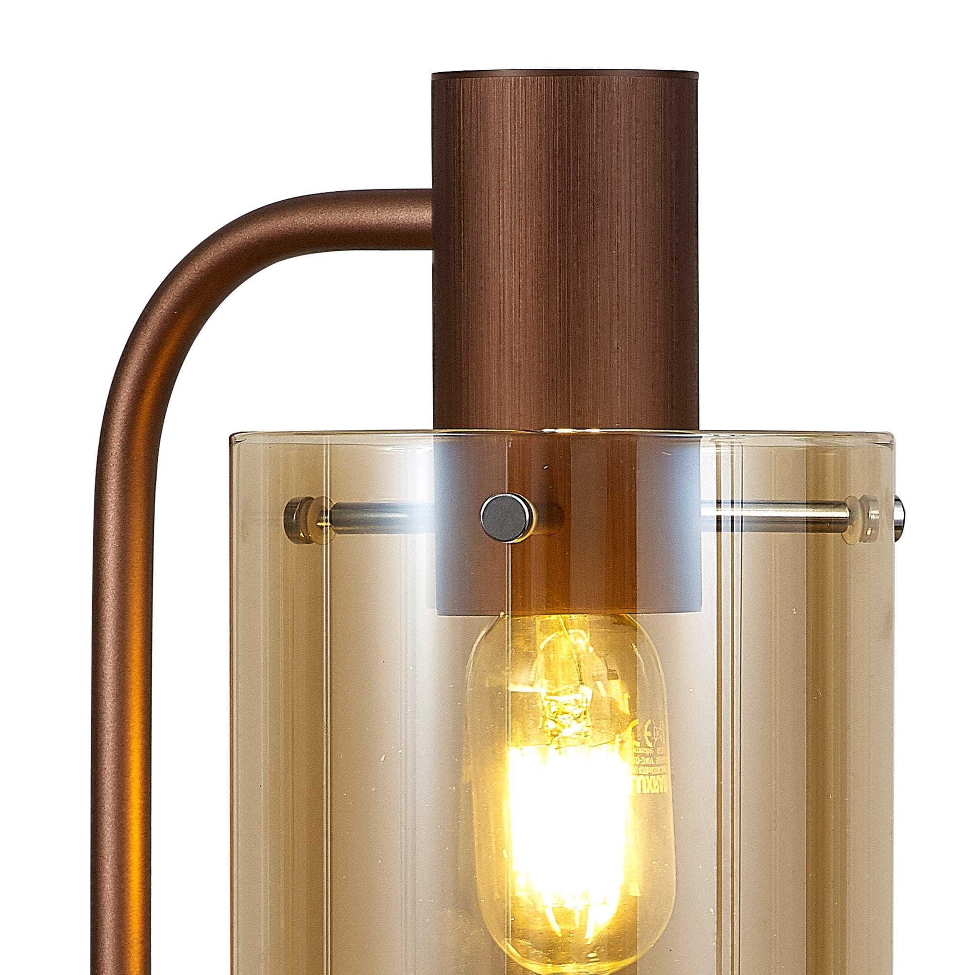 NL91619 Tokyo 1 Light Table Lamp Mocha Polished Chrome