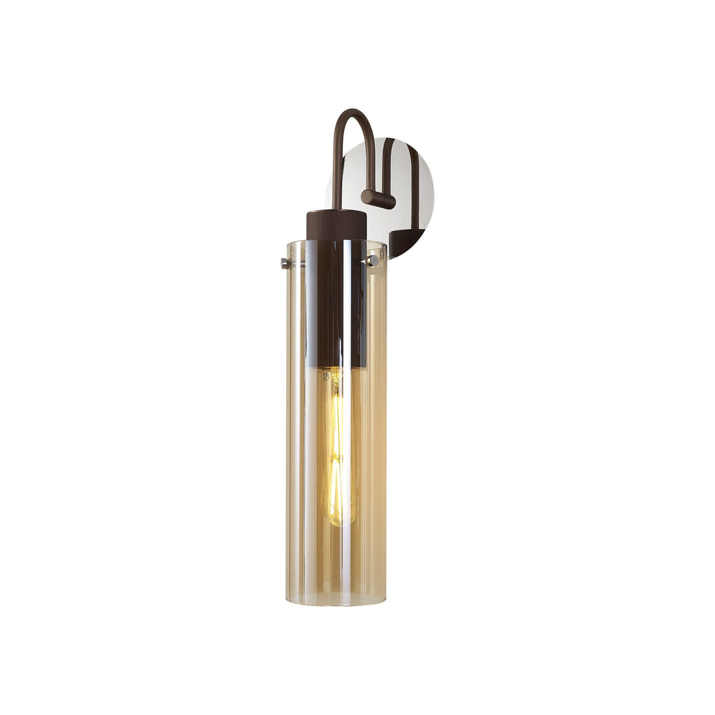 NL91639 Tokyo Slim 1 Light Wall Light Mocha Polished Chrome