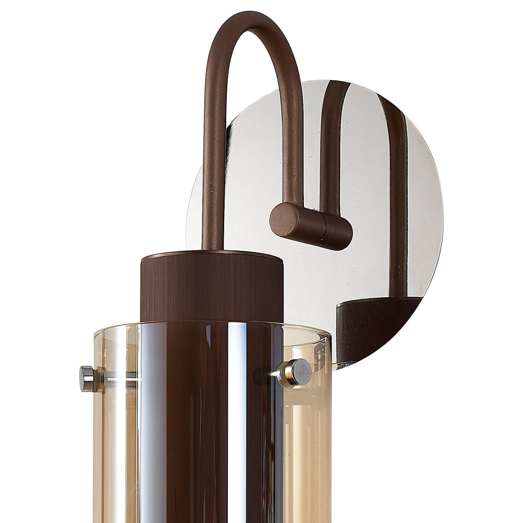 NL91639 Tokyo Slim 1 Light Wall Light Mocha Polished Chrome