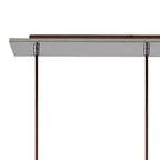 NL91709 Tokyo  Slim 4 Light Linear Pendant Mocha Polished Chrome
