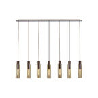 NL91729 Tokyo Slim 7 Light Linear Pendant Mocha Polished Chrome