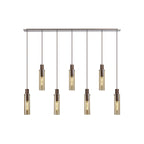 NL91729 Tokyo Slim 7 Light Linear Pendant Mocha Polished Chrome