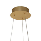 NL7077/DIM9 Brandon 1 LED Medium Pendant Sand Gold Opal
