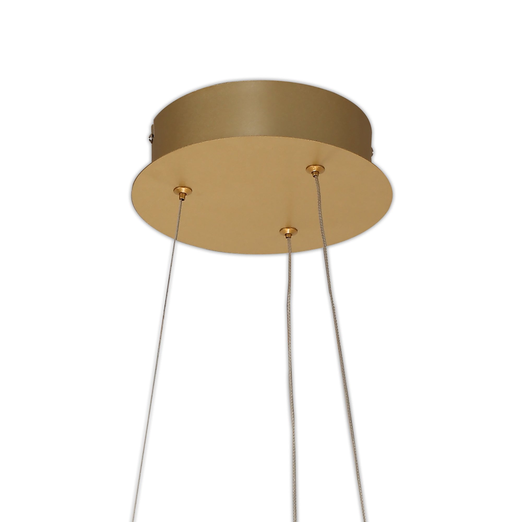 NL7077/DIM9 Brandon 1 LED Medium Pendant Sand Gold Opal