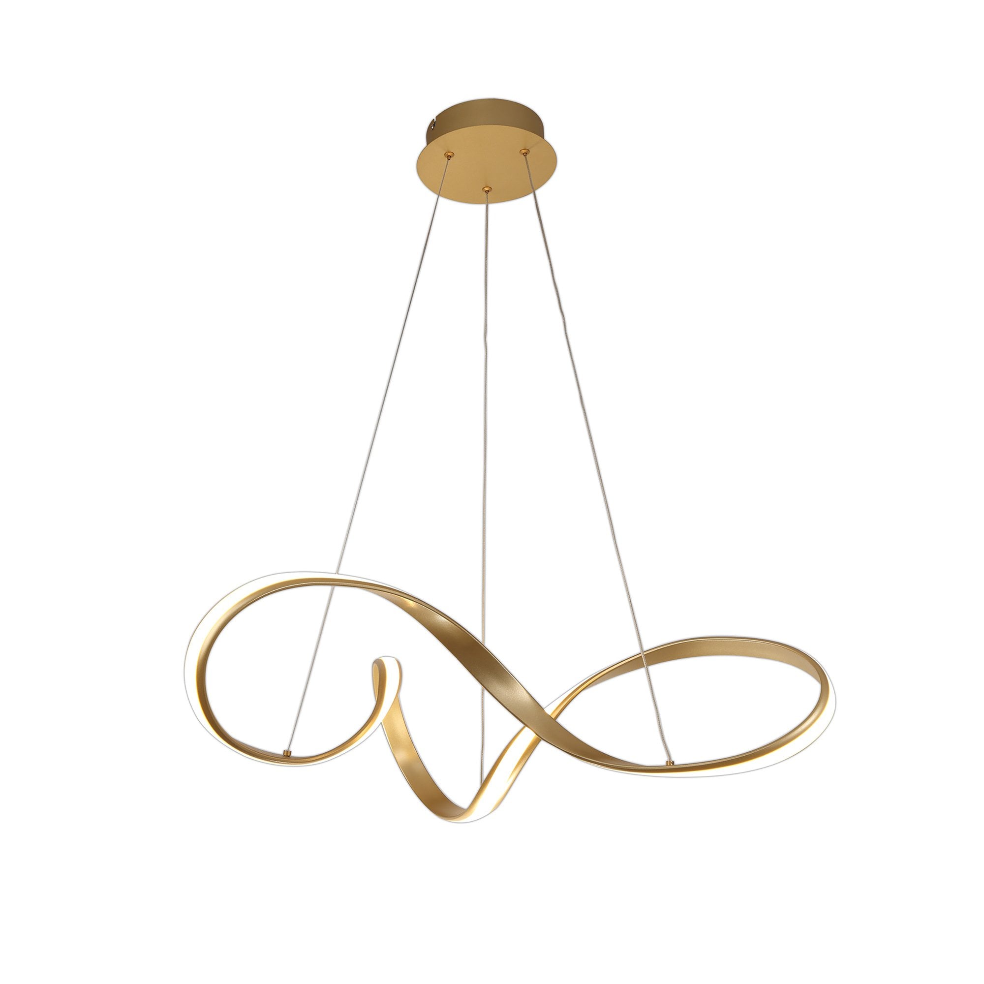 NL7078/DIM9 Brandon 1 LED Large Pendant Sand Gold Opal