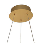 NL7078/DIM9 Brandon 1 LED Large Pendant Sand Gold Opal