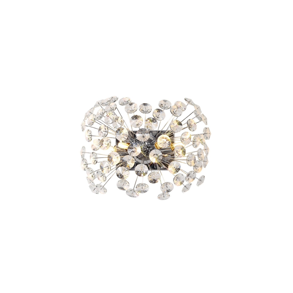 NL82019 Paris 4 Light Wall Light Polished Chrome Crystal