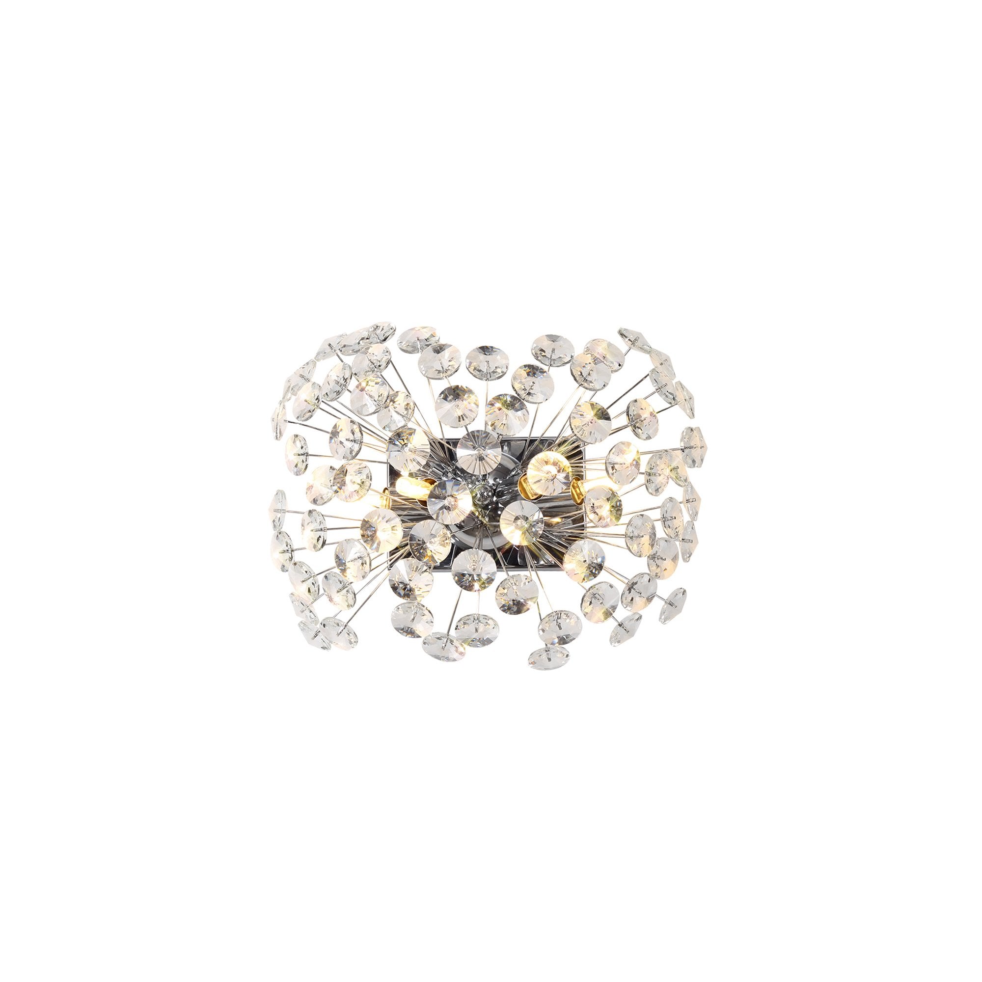 NL82019 Paris 4 Light Wall Light Polished Chrome Crystal