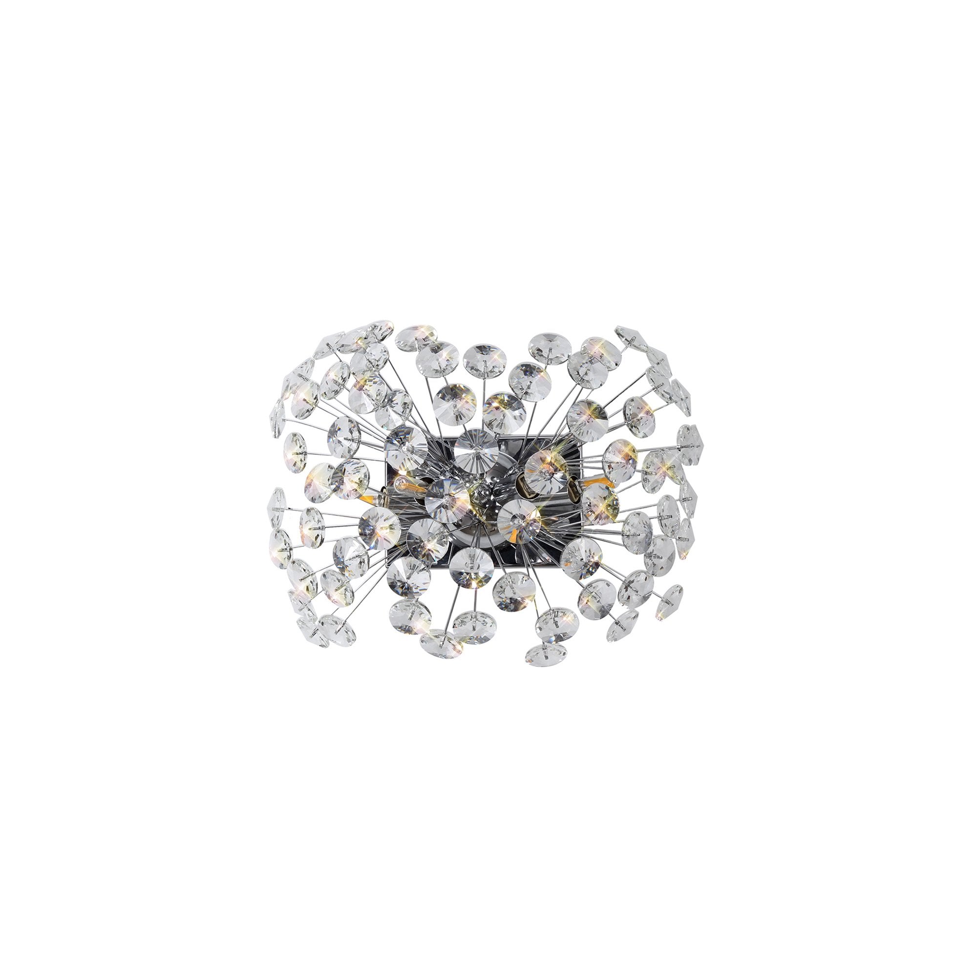 NL82019 Paris 4 Light Wall Light Polished Chrome Crystal