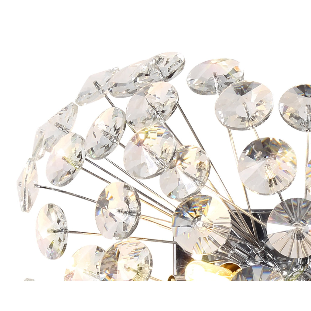 NL82019 Paris 4 Light Wall Light Polished Chrome Crystal