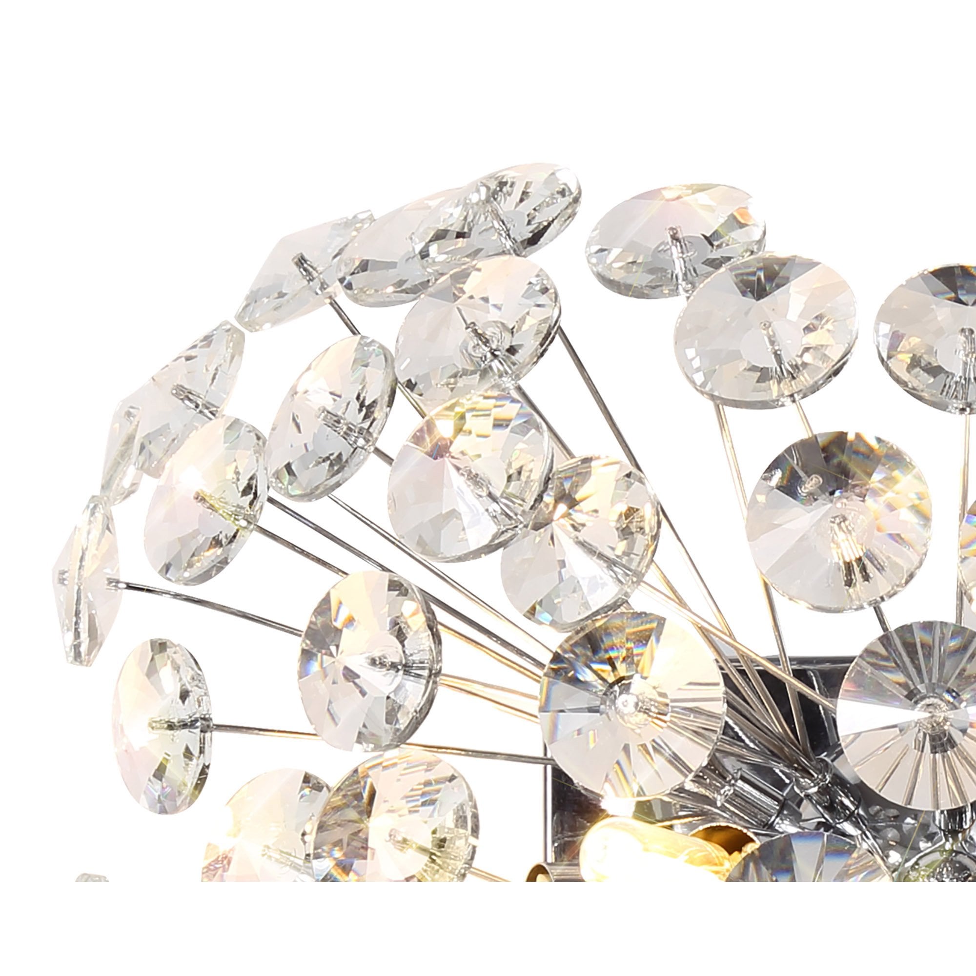 NL82019 Paris 4 Light Wall Light Polished Chrome Crystal
