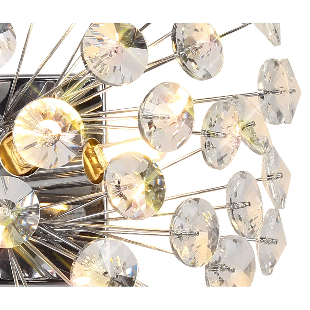NL82019 Paris 4 Light Wall Light Polished Chrome Crystal