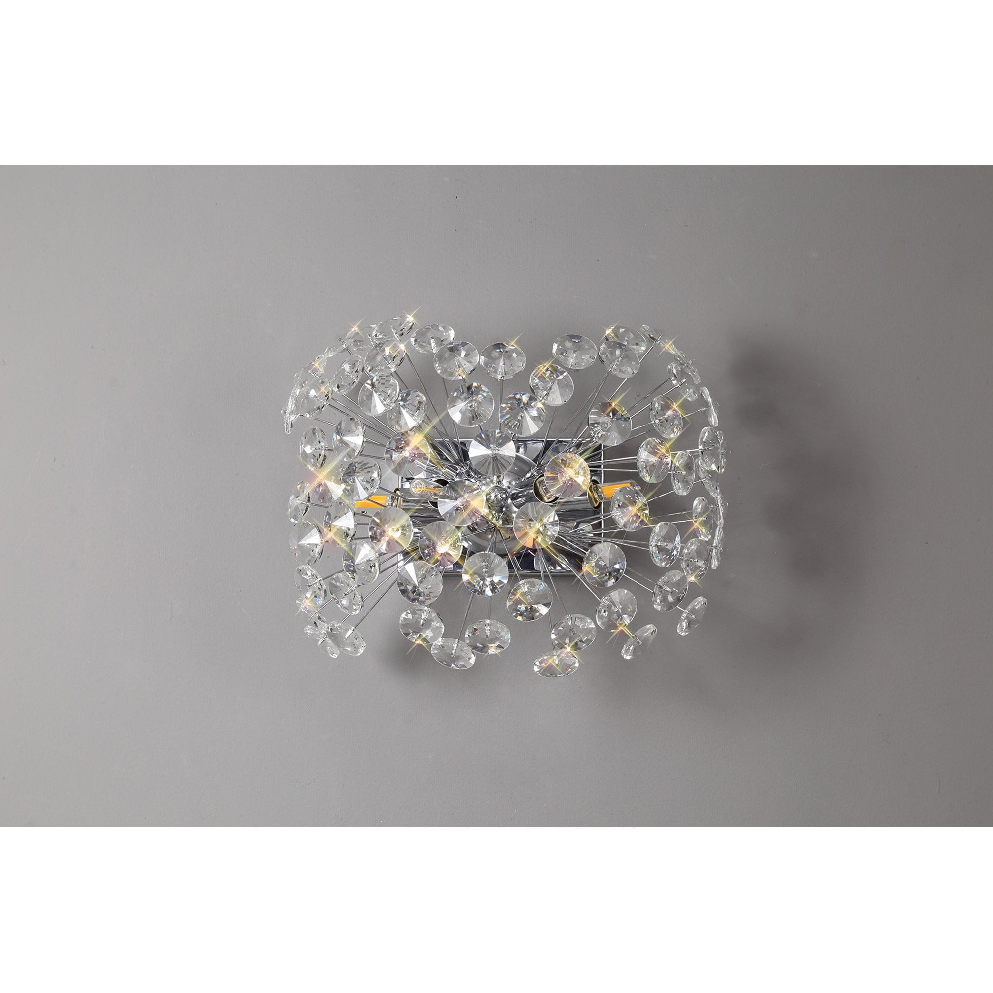NL82019 Paris 4 Light Wall Light Polished Chrome Crystal