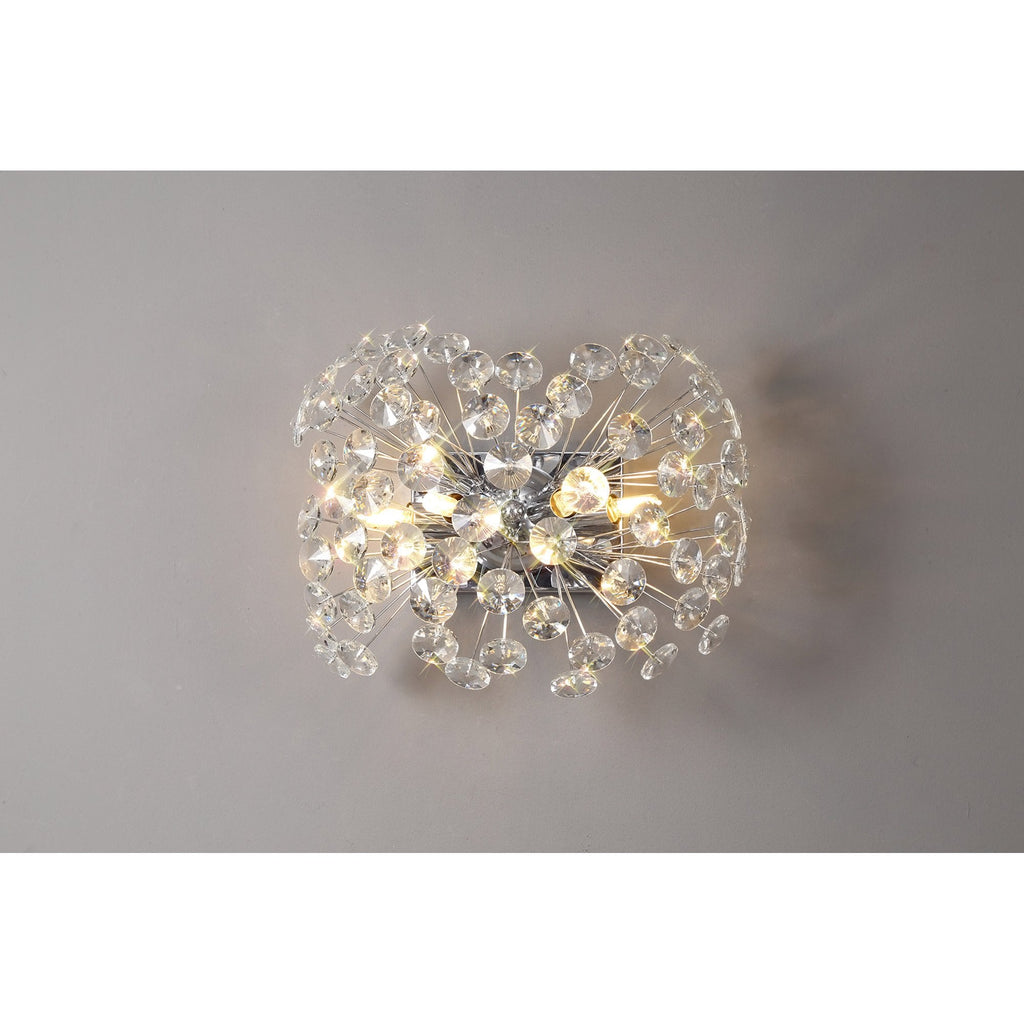 NL82019 Paris 4 Light Wall Light Polished Chrome Crystal
