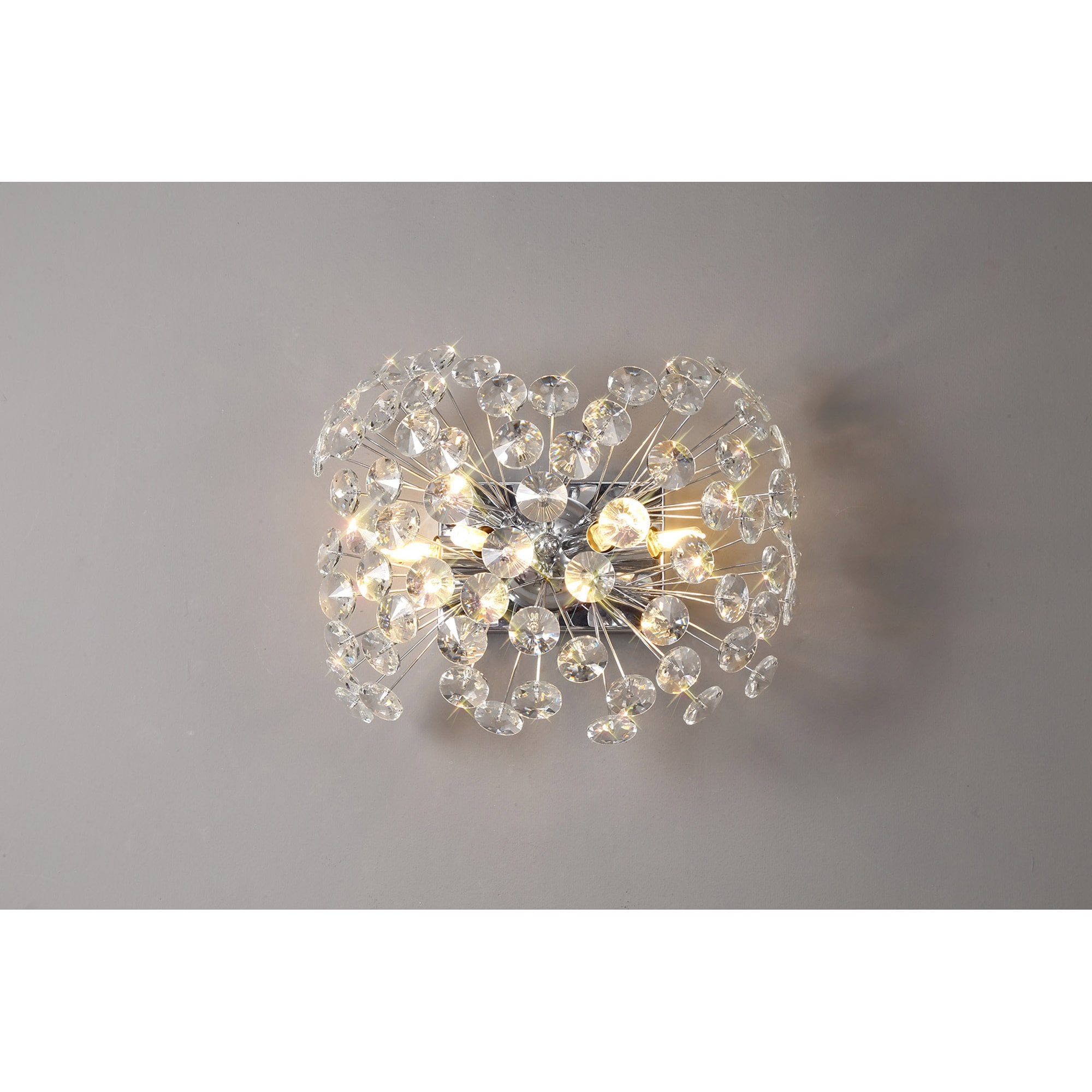 NL82019 Paris 4 Light Wall Light Polished Chrome Crystal