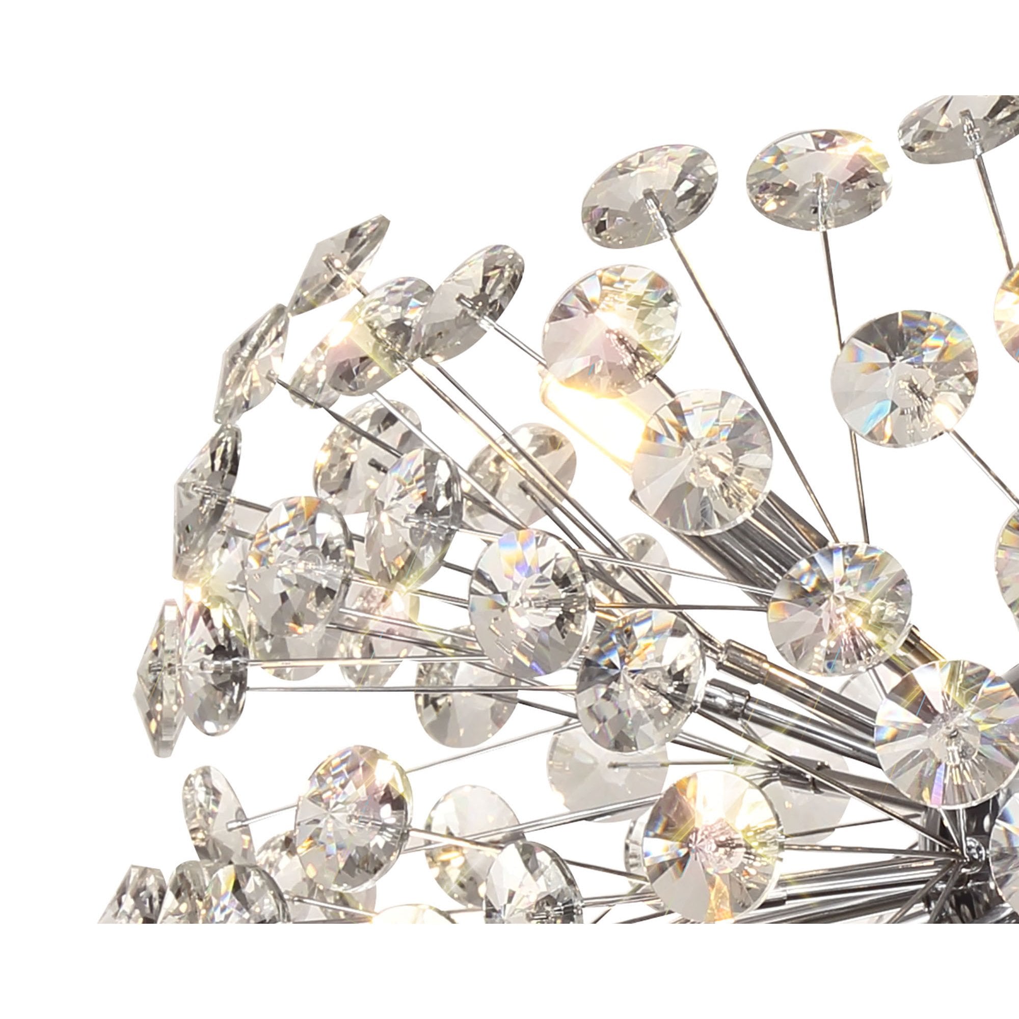 NL82029 Paris 8 Light Ceiling Light Polished Chrome Crystal