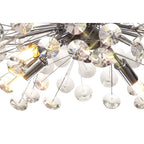 NL82029 Paris 8 Light Ceiling Light Polished Chrome Crystal
