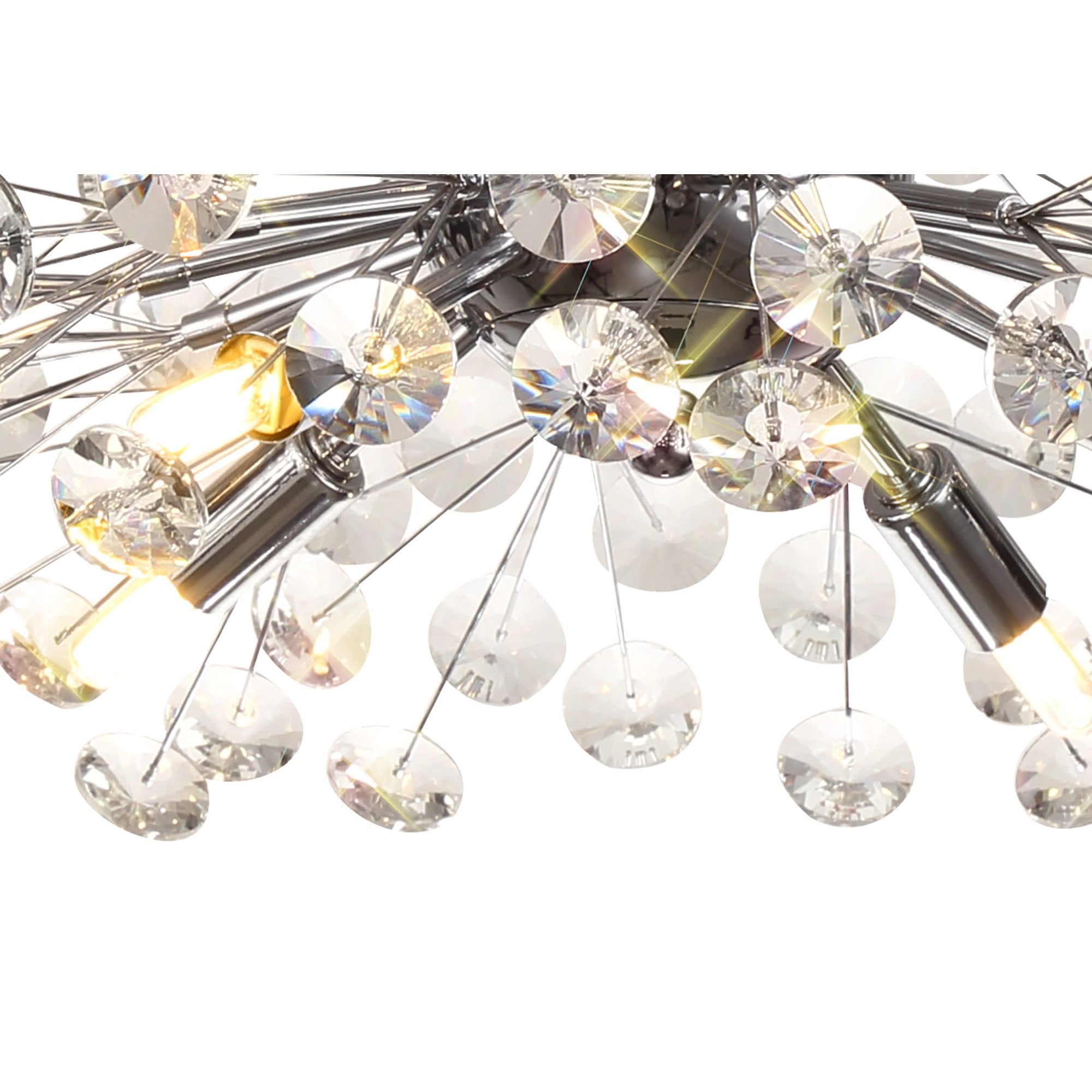 NL82029 Paris 8 Light Ceiling Light Polished Chrome Crystal