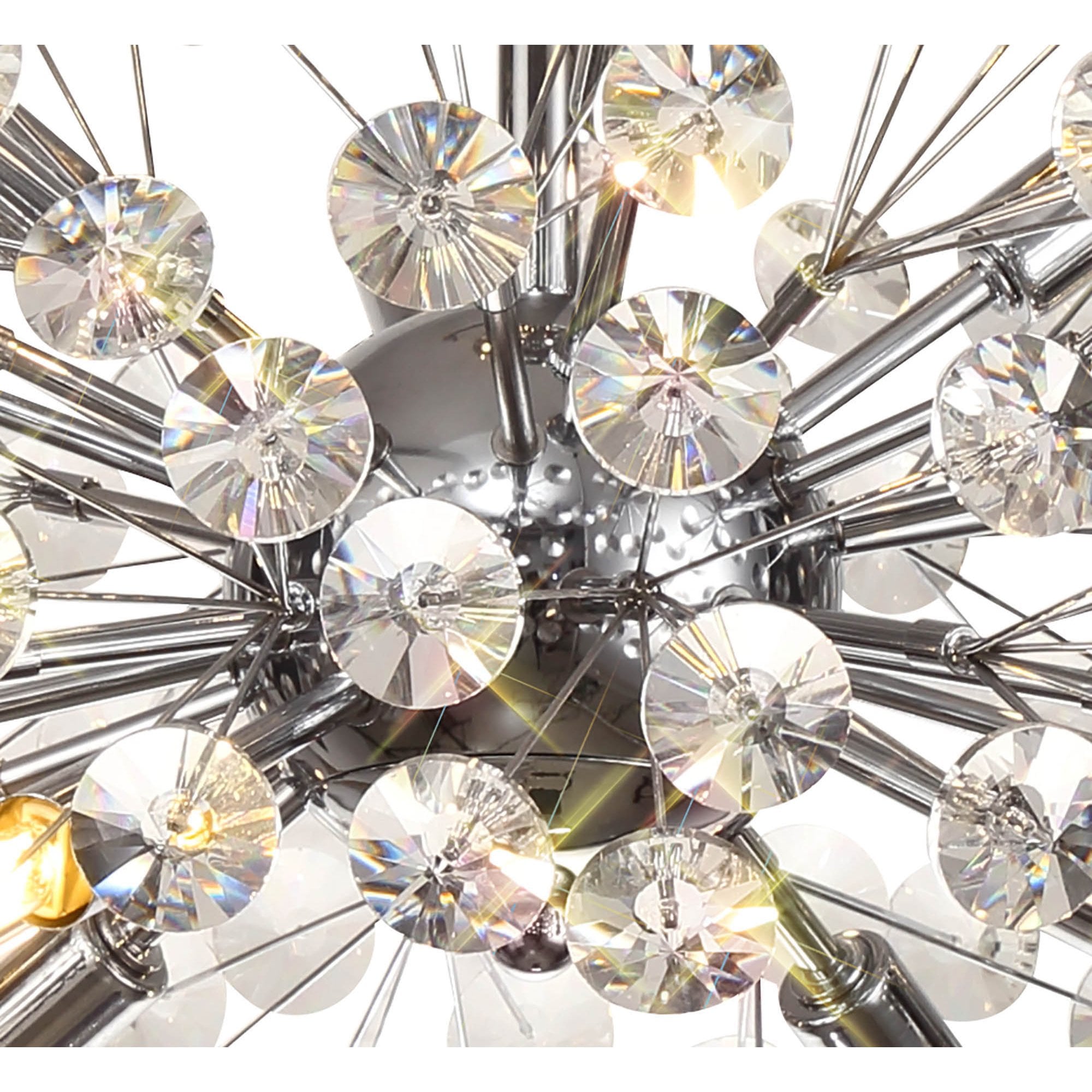 NL82029 Paris 8 Light Ceiling Light Polished Chrome Crystal