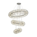 NL82039 Paris 74 Light 3 Tier Pendant Polished Chrome Crystal