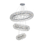 NL82039 Paris 74 Light 3 Tier Pendant Polished Chrome Crystal
