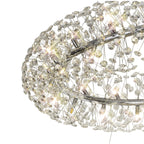 NL82039 Paris 74 Light 3 Tier Pendant Polished Chrome Crystal