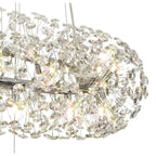 NL82039 Paris 74 Light 3 Tier Pendant Polished Chrome Crystal