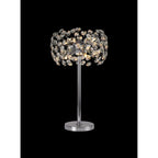 NL82049 Paris 6 Light Table Lamp Polished Chrome Crystal