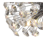 NL82049 Paris 6 Light Table Lamp Polished Chrome Crystal