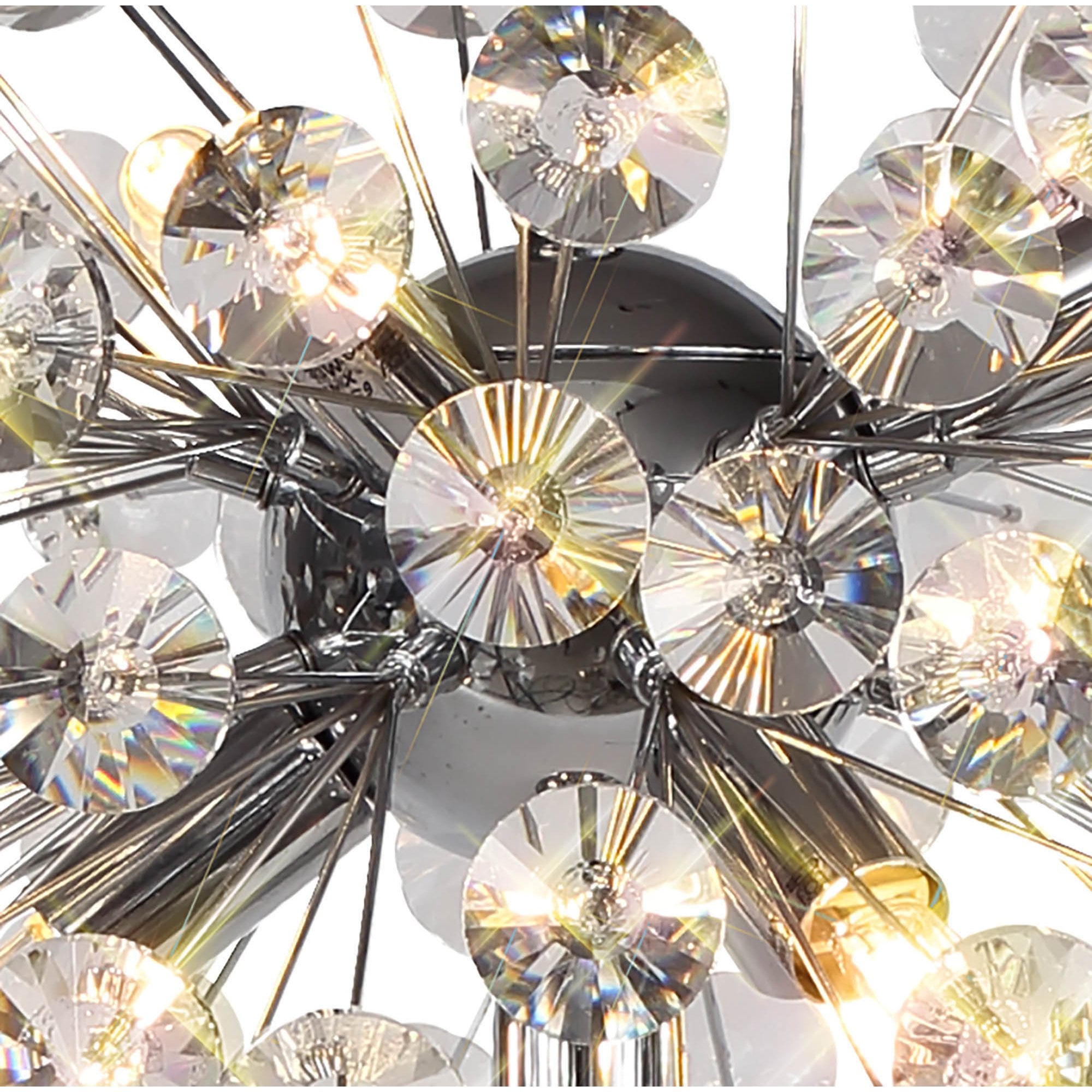 NL82049 Paris 6 Light Table Lamp Polished Chrome Crystal