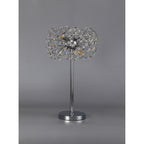 NL82049 Paris 6 Light Table Lamp Polished Chrome Crystal