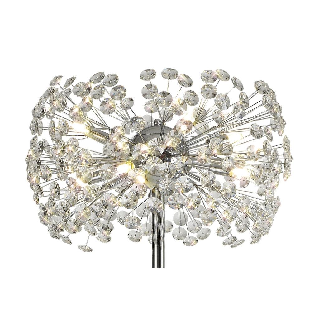 NL82059 Paris 8 Light Floor Lamp Polished Chrome Crystal
