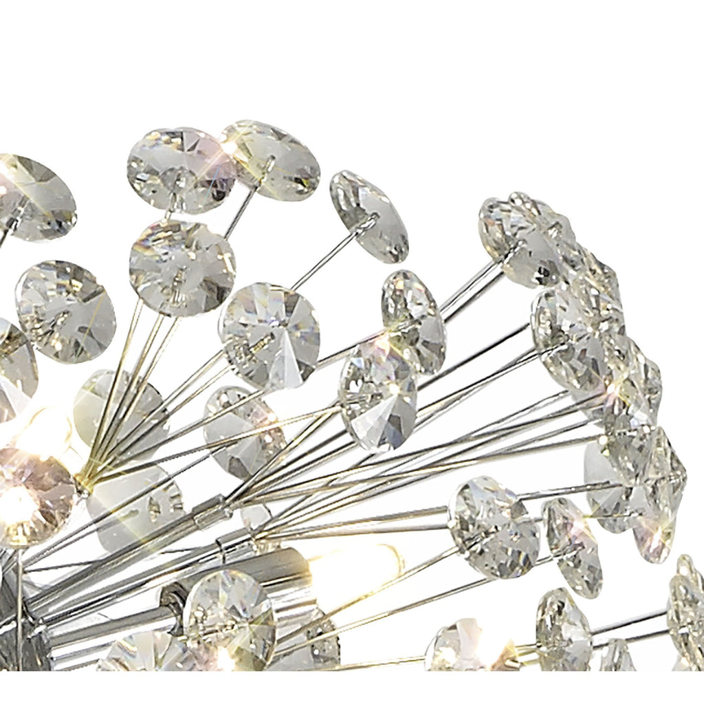 NL82059 Paris 8 Light Floor Lamp Polished Chrome Crystal