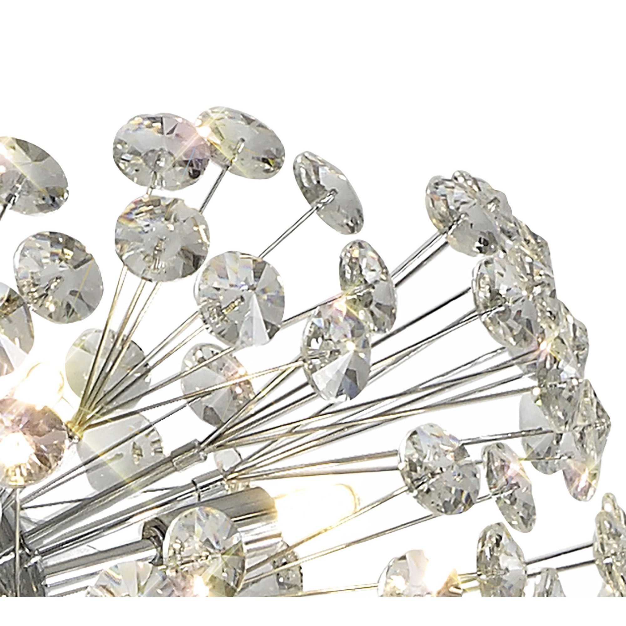NL82059 Paris 8 Light Floor Lamp Polished Chrome Crystal