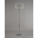 NL82059 Paris 8 Light Floor Lamp Polished Chrome Crystal